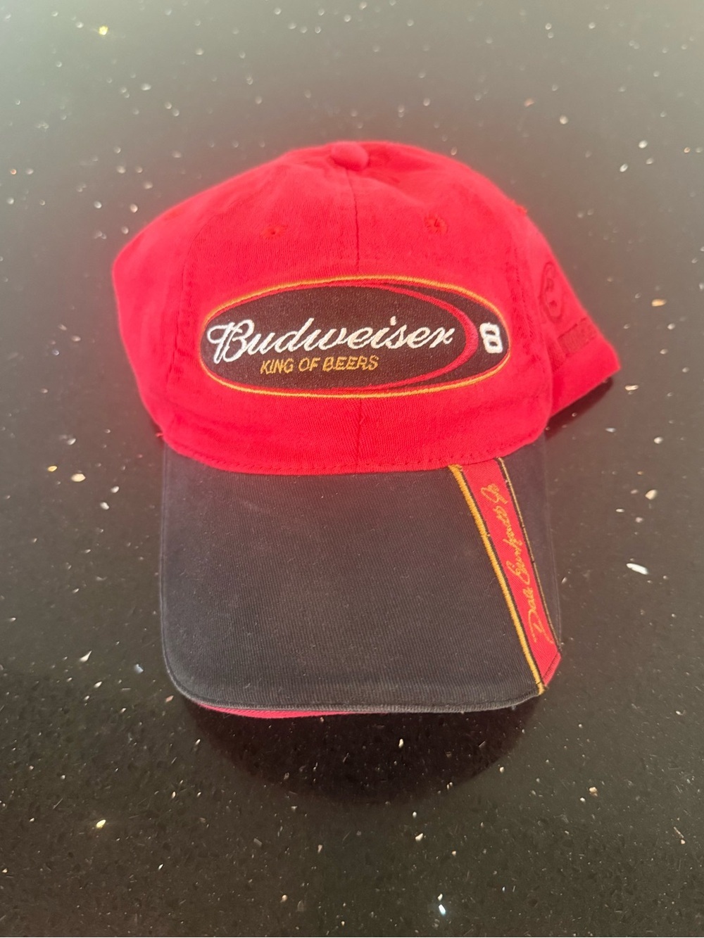 Budweiser Red and Black King of Beers Embroidered Logo Hat